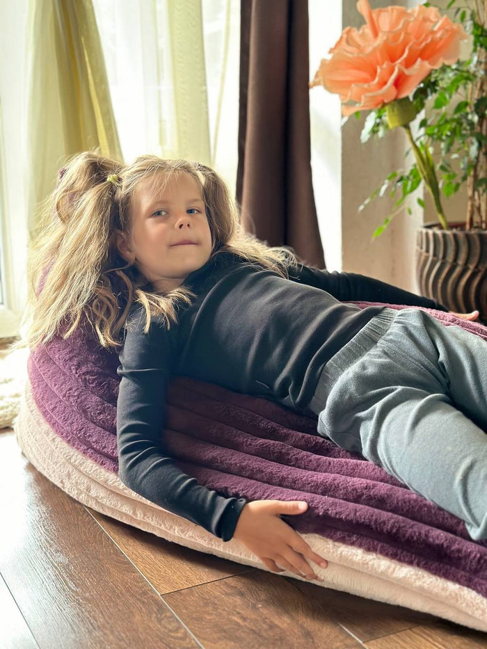 Kids Bean Bag Chair - Berry & Rose Mousse Duo