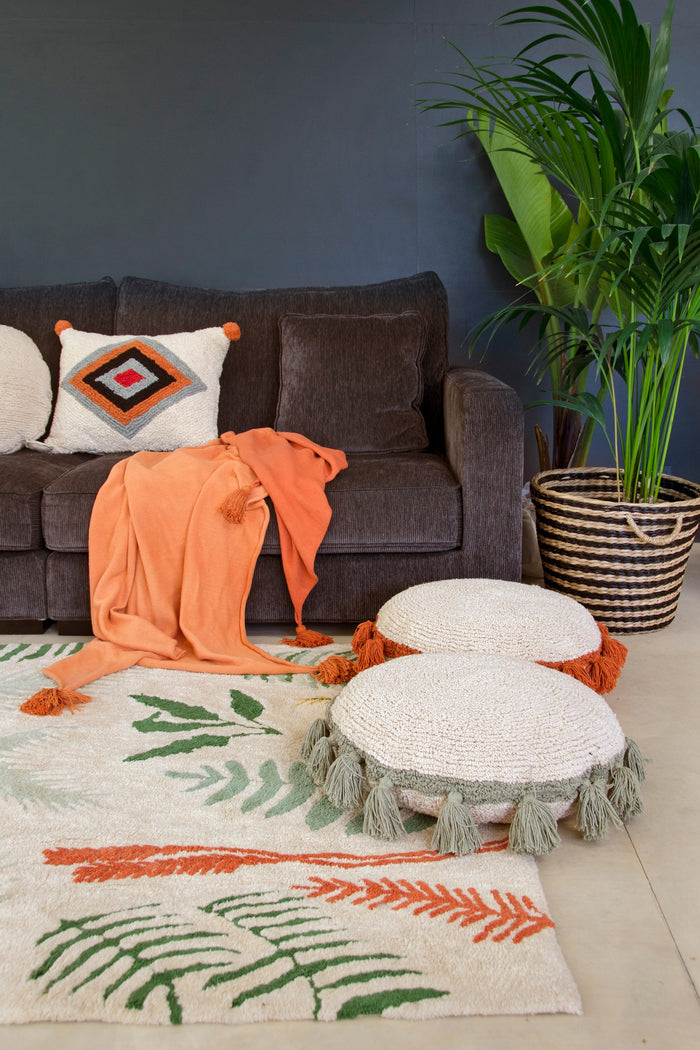 Washable Rug Botanic Plants, 140 x 200 cm