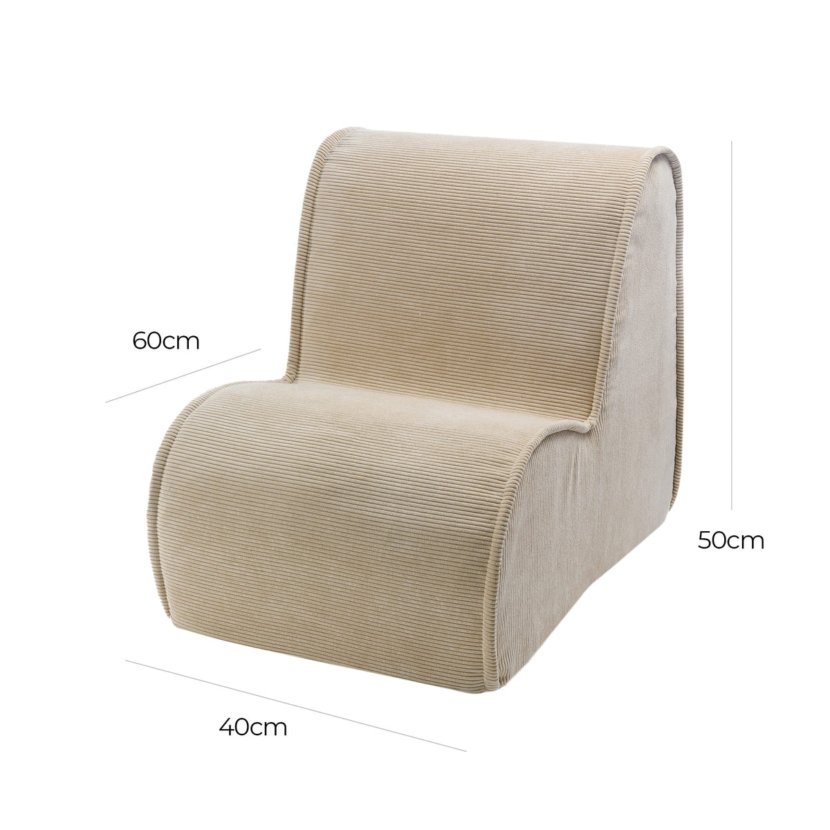 Chair For Children, Corduroy - Sand