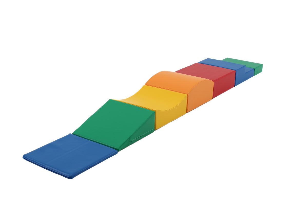 Soft Play Set Little Crawler, 7 Foam Blocks - Multicolor Little Crawler