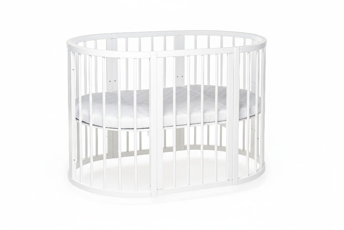 Round Baby Crib OLIN - White