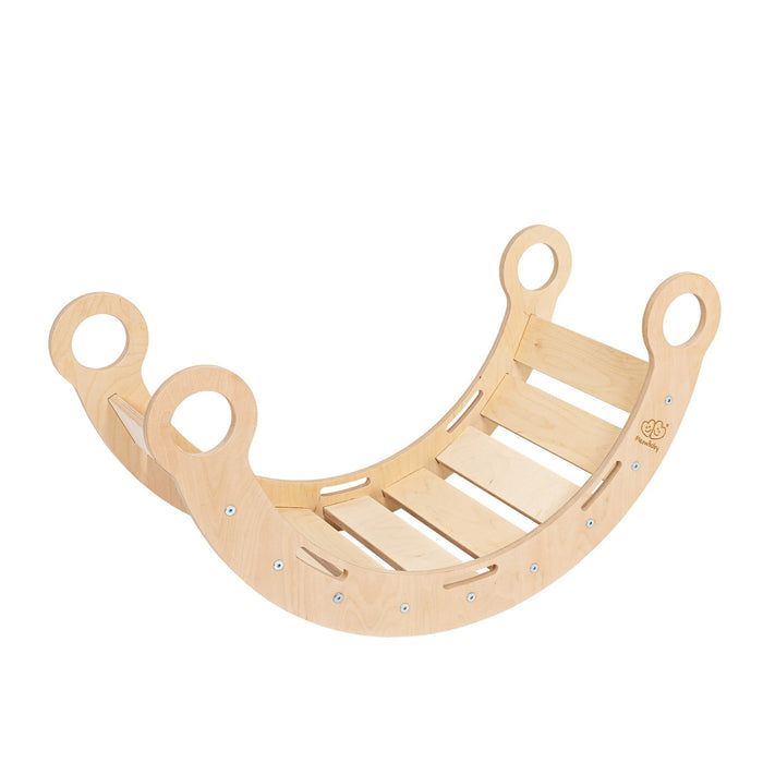 Snug Rocker for Kids - Natural With Beige Pillow