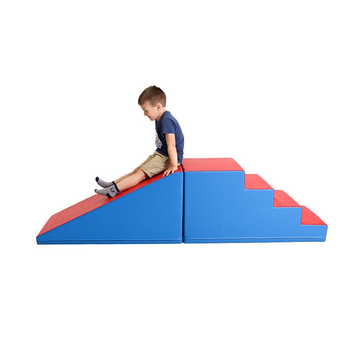 Soft Play Mega Fun Slider - Blue and Red