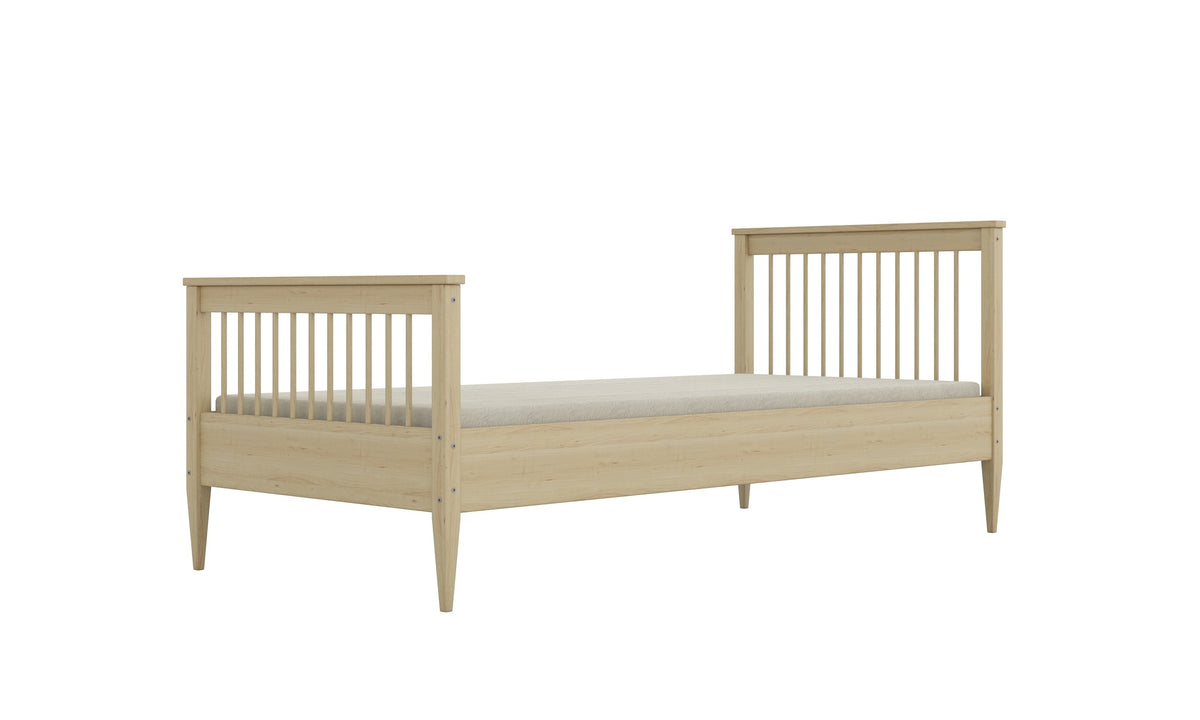 wooden bed