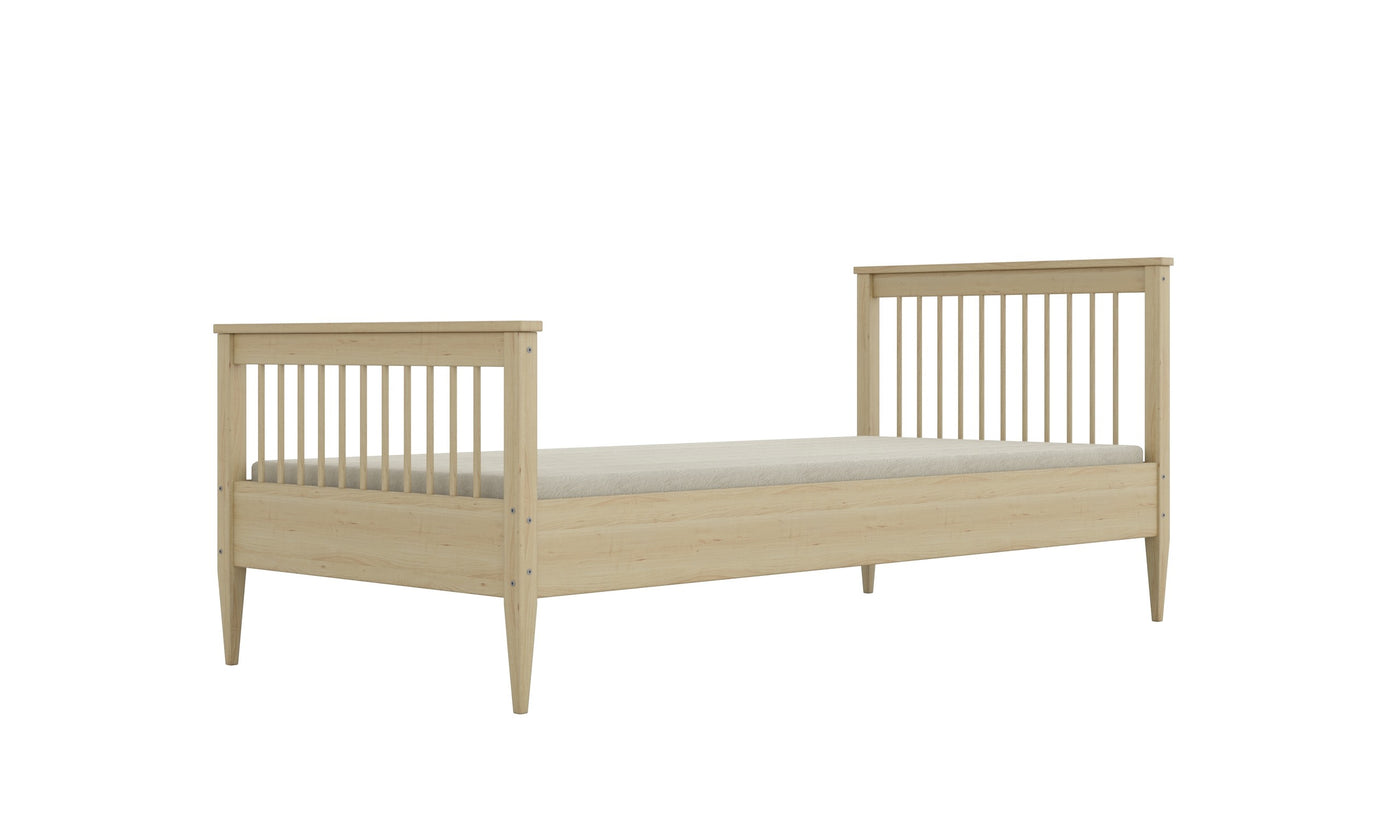 wooden bed